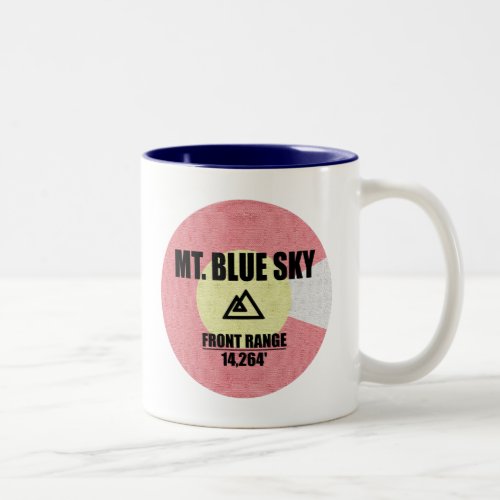 Mt Blue Sky Colorado Two_Tone Coffee Mug