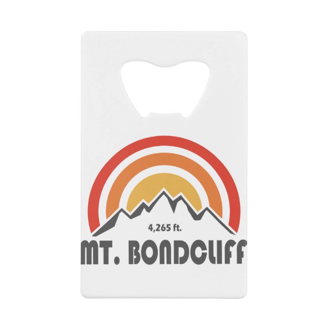 Mt. Bondcliff New Hampshire Credit Card Bottle Opener (Front)