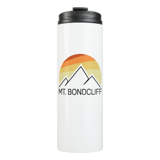Mt. Bondcliff New Hampshire Retro Thermal Tumbler (Front)