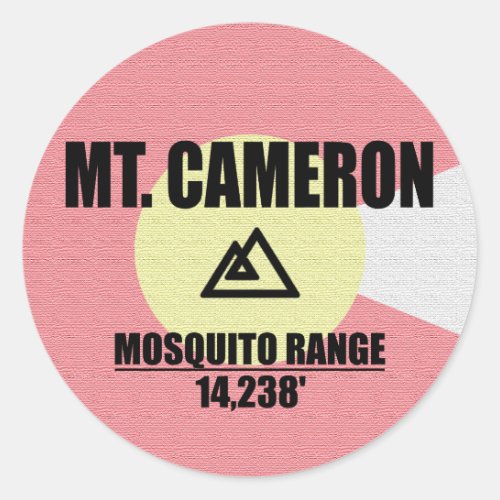 Mt Cameron Classic Round Sticker