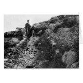 Mt. Carmel, trail near Shrine of the Bab, ca. 1907 (Front Horizontal)