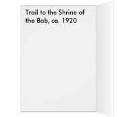 Mt. Carmel, trail near Shrine of the Bab ca. 1920 (Inside (Left))