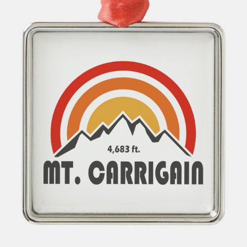 Mt Carrigain New Hampshire Metal Ornament