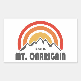 Mt. Carrigain New Hampshire Rectangular Sticker