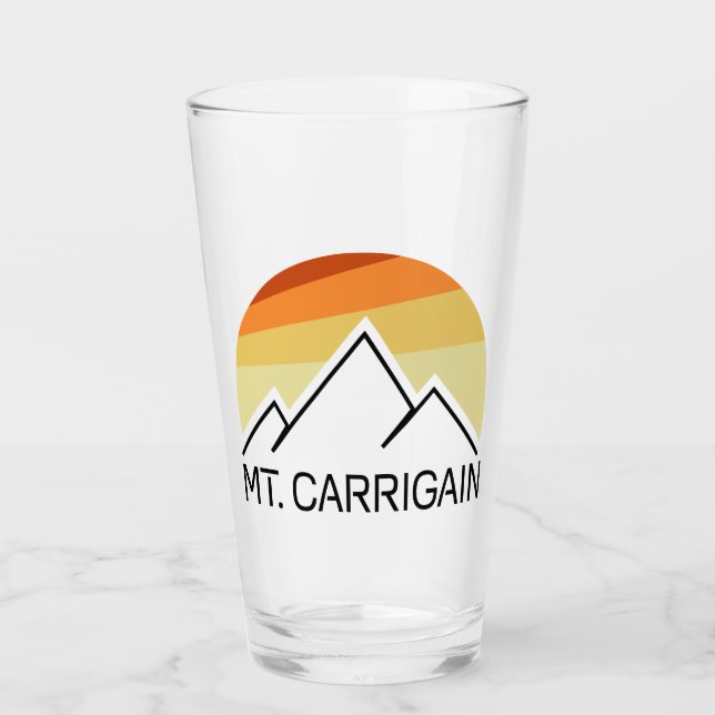 Mt. Carrigain New Hampshire Retro Glass (Front)
