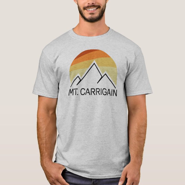 Mt. Carrigain New Hampshire Retro T-Shirt (Front)