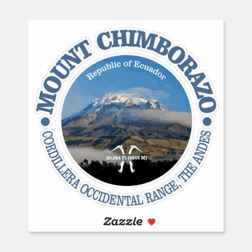 Mt Chimborazo Sticker