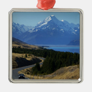 Mt. Cook, New Zealand Metal Ornament