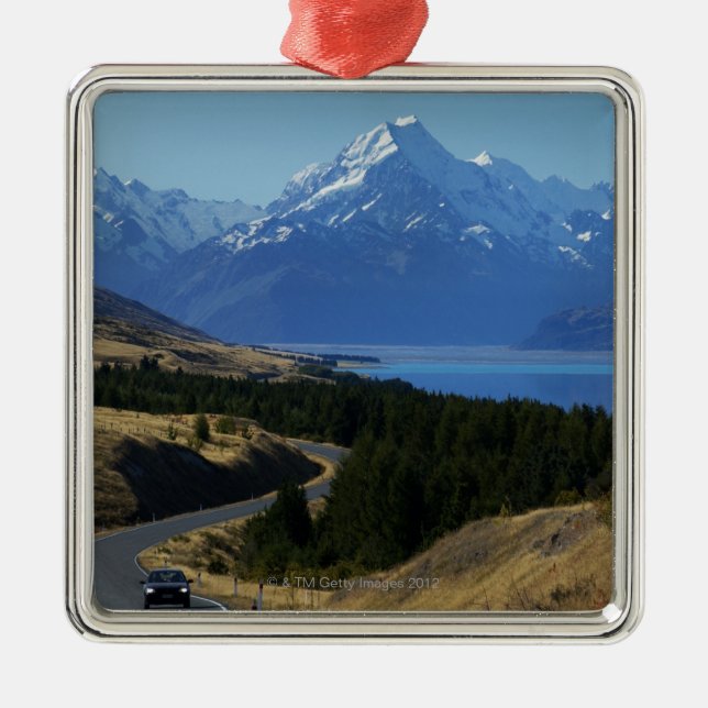 Mt. Cook, New Zealand Metal Ornament (Front)