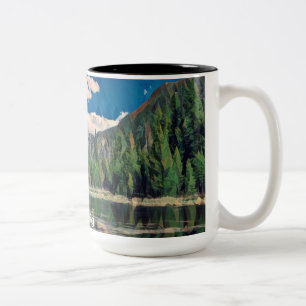 Mt. Craig in Grand Lake, Colorado Two-Tone Coffee Mug