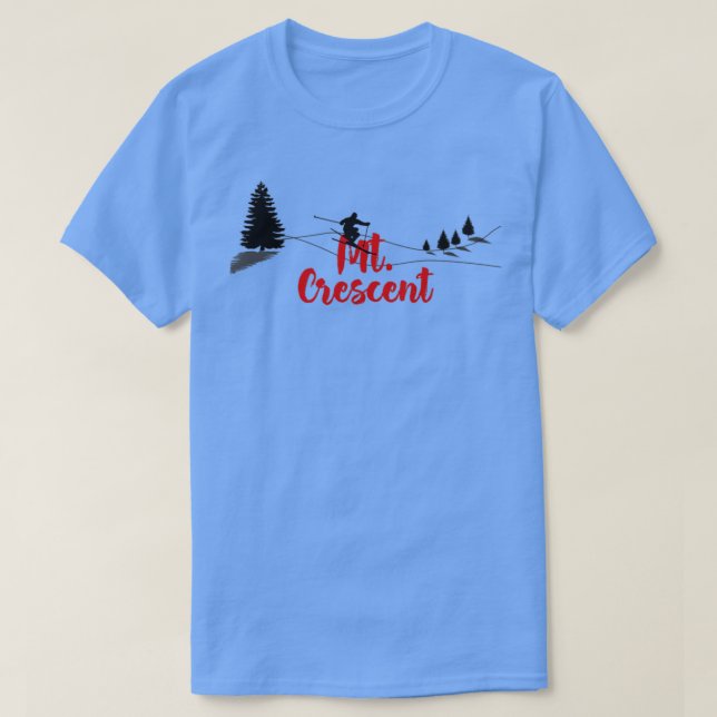 Mt Crescent Ski Long T-Shirt (Design Front)