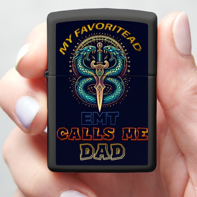 MT Dad Pride Statement  Zippo Lighter (In Hand)