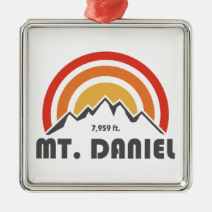 Mt. Daniel Washington Metal Ornament