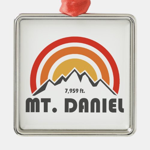 Mt Daniel Washington Metal Ornament