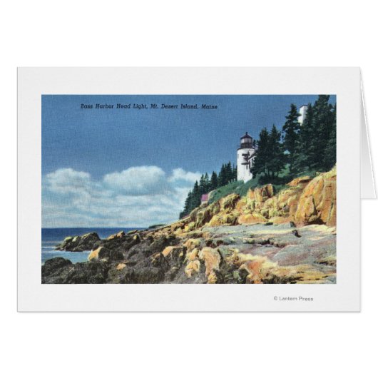 Mt. Desert Island, Bass Harbor Head Lighthouse Cards (Front Horizontal)