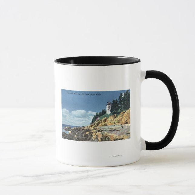 Mt. Desert Island, Bass Harbor Head Lighthouse Mug (Right)