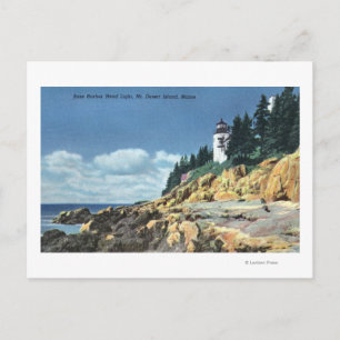 Mt. Desert Island, Bass Harbor Head Lighthouse Postcard