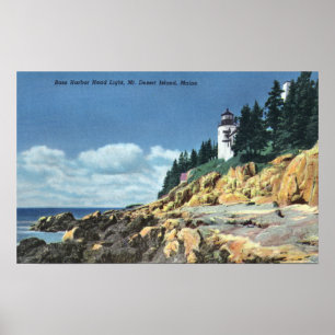 Mt. Desert Island, Bass Harbor Head Lighthouse Poster
