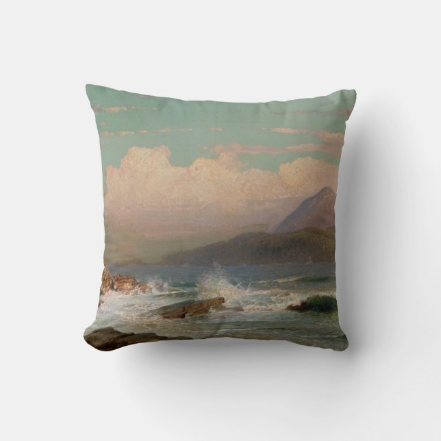 Mt. Desert, Maine Throw Pillow (Front)