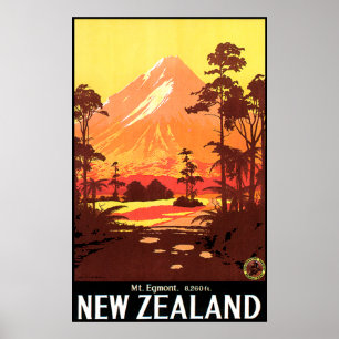 Mt. Egmont New Zealand Poster