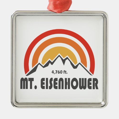 Mt Eisenhower New Hampshire Metal Ornament