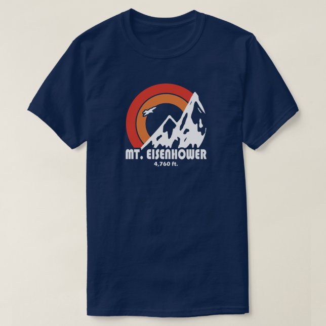 Mt. Eisenhower New Hampshire Sun Eagle T-Shirt (Design Front)