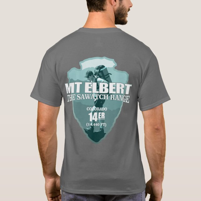 Mt Elbert (arrowhead T) T-Shirt (Back)