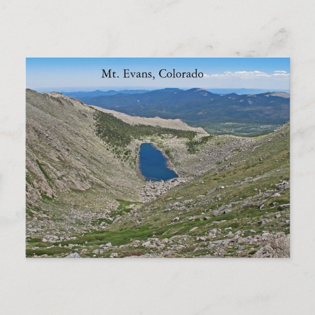 Mt. Evans, Colorado Postcard (Front)
