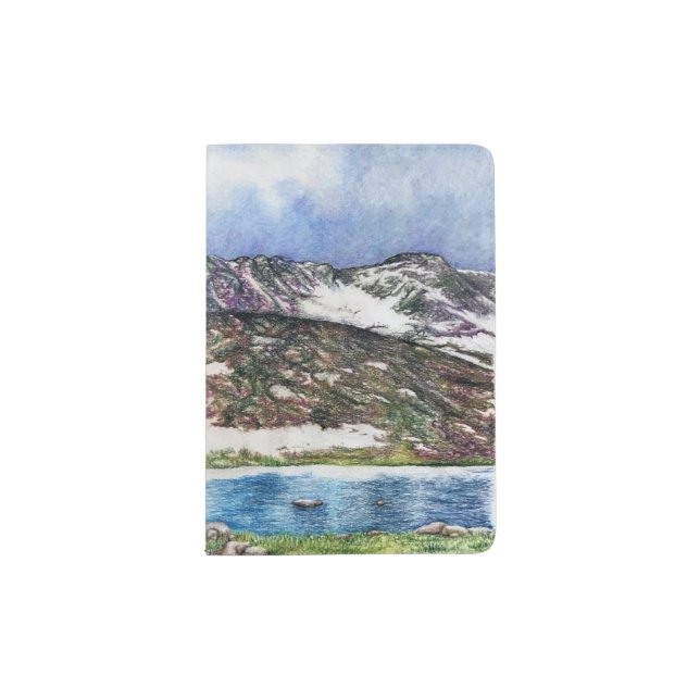 Mt Evans from Summit Lake Passport Holder (Front)