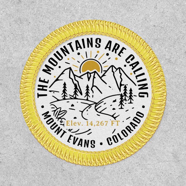 Mt Evans Mountain Adventure Camping Trip Location Patch (Front)