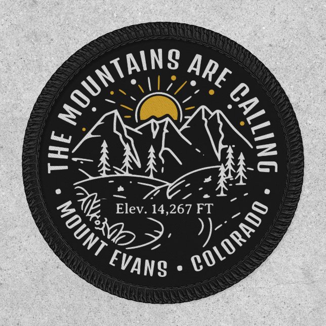 Mt Evans Mountain Adventure Camping Trip Location Patch (Front)