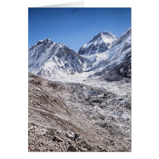 Mt Everest & Base Camp in Snowy Himalayan Mountain (Front)