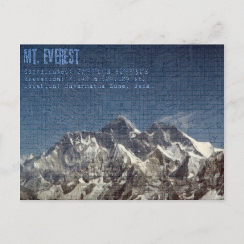 Mt Everest Postcard
