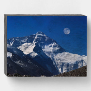 Mt. Everest Tibet, China Wooden Box Sign
