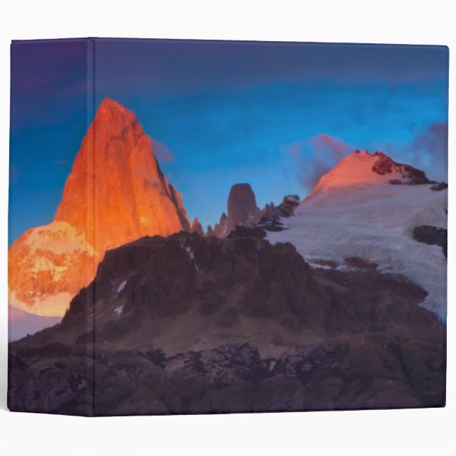 Mt Fitz Roy At Sunrise Binder (Front/Spine)