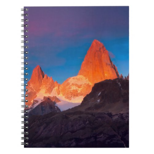 Mt Fitz Roy At Sunrise Notebook