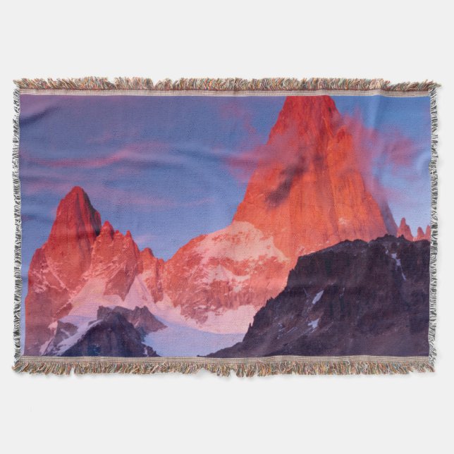Mt Fitz Roy Throw Blanket (Front)