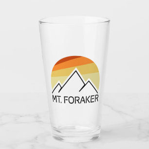 Mt. Foraker Alaska Retro Glass