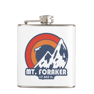 Mt. Foraker Alaska Sun Eagle Flask