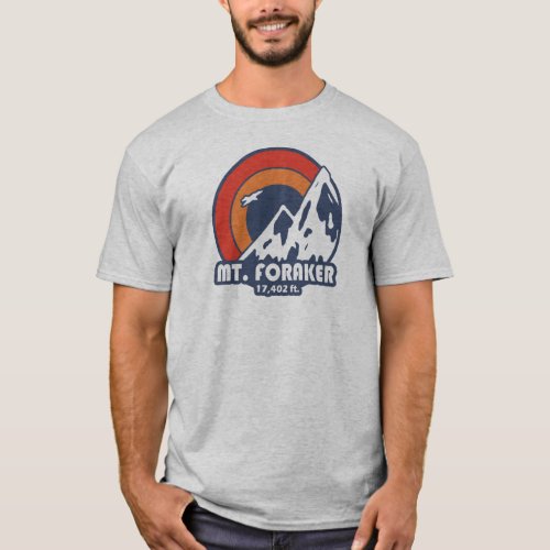 Mt Foraker Alaska Sun Eagle T_Shirt