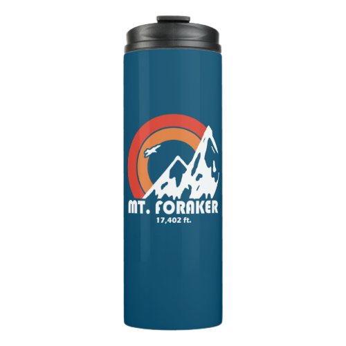 Mt Foraker Alaska Sun Eagle Thermal Tumbler