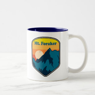 Mt. Foraker Alaska Sunrise Two-Tone Coffee Mug