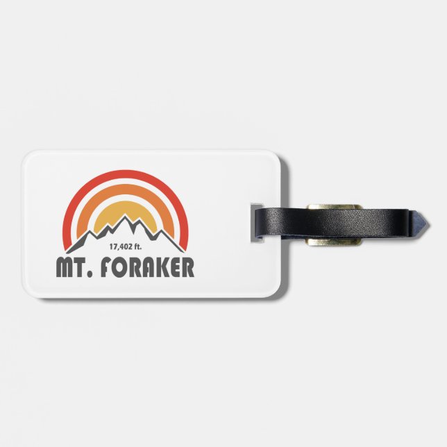 Mt. Foraker Luggage Tag (Back Horizontal)