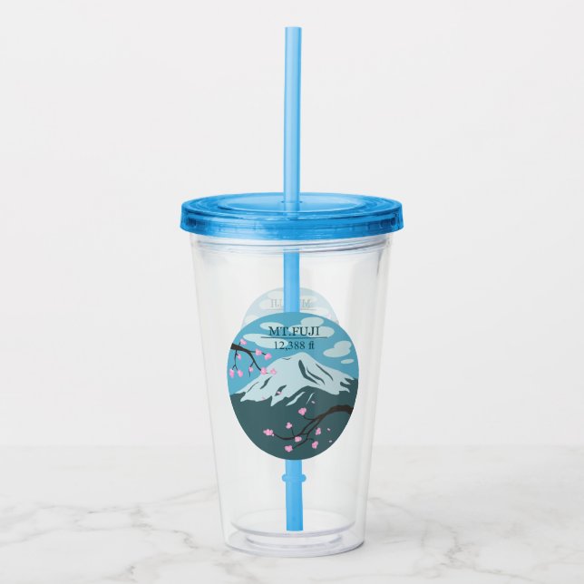 Mt. Fuji Altitude Acrylic Tumbler (Front)