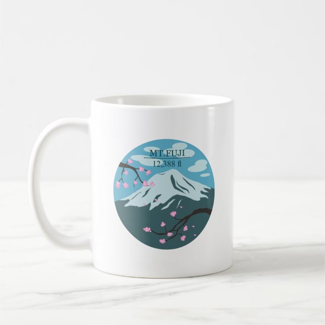 Mt. Fuji Altitude Coffee Mug (Left)