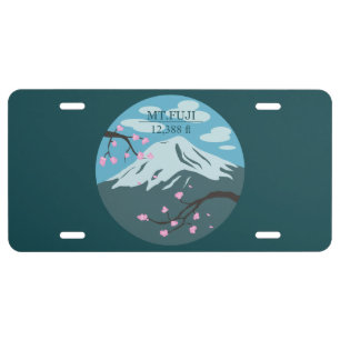 Mt. Fuji Altitude License Plate