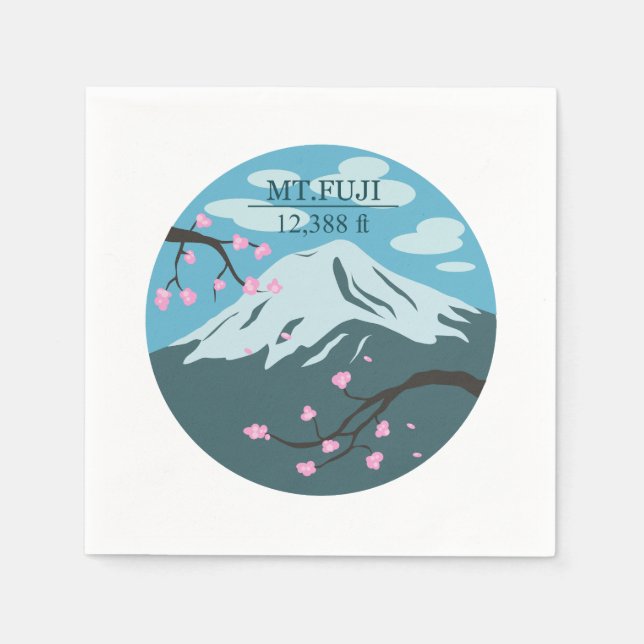 Mt. Fuji Altitude Napkins (Front)