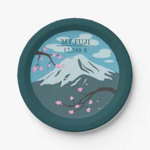 Mt. Fuji Altitude Paper Plates