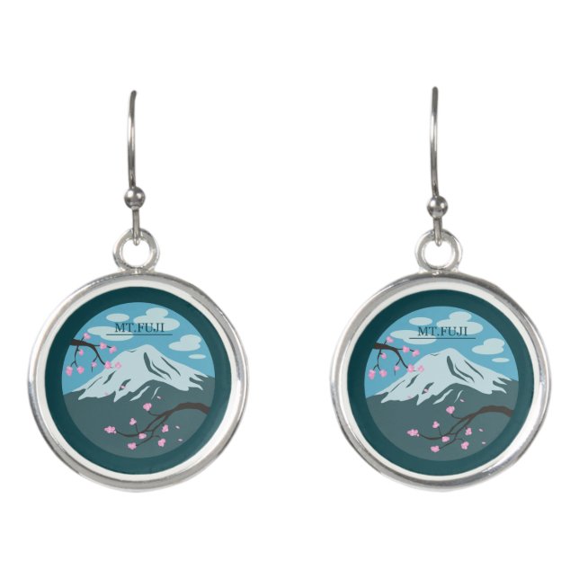 Mt. Fuji Earrings (Front)