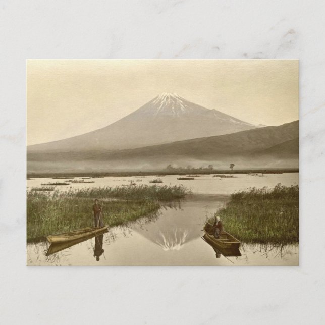Mt Fuji from Kashiwabara Vintage Photograph Postcard (Front)